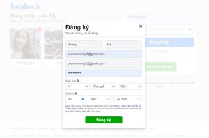 Tạo tài khoản facebook