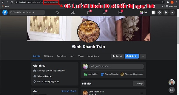 cách lấy id facebook trên PC 