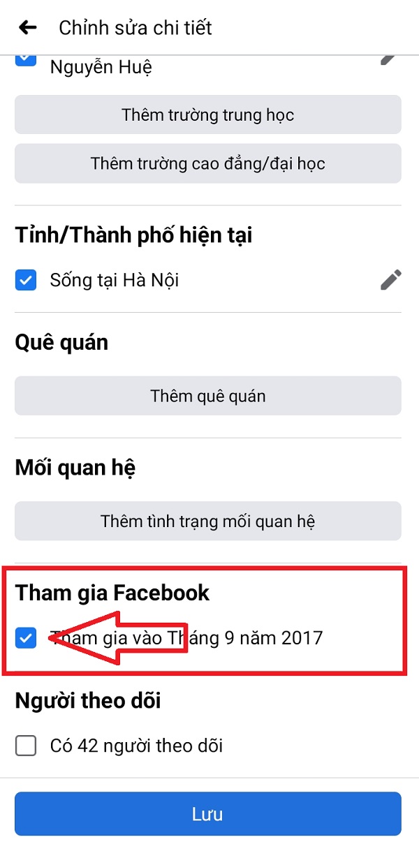 cách xem ngày tham gia facebook trên máy tính