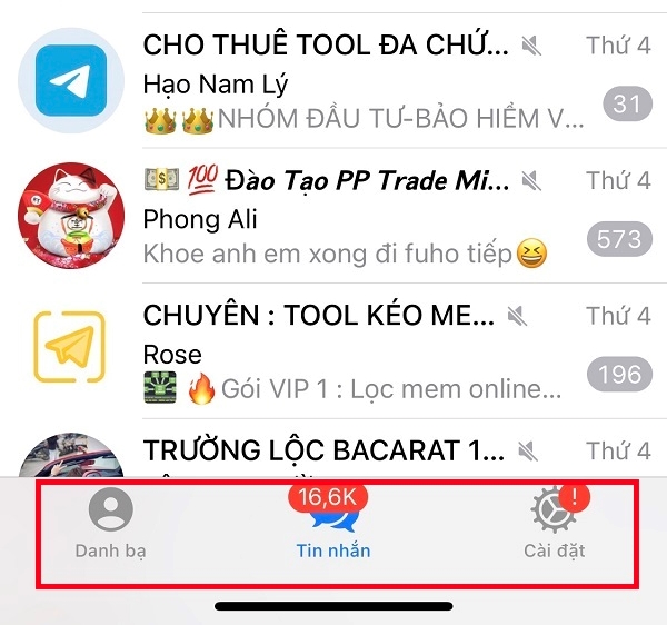 chuyển telegram sang tiếng việt