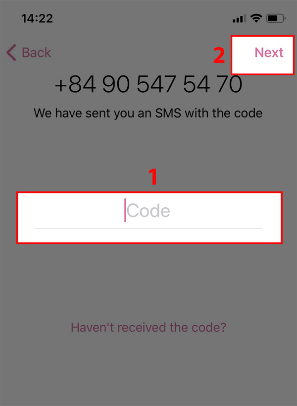 Nhập mã code