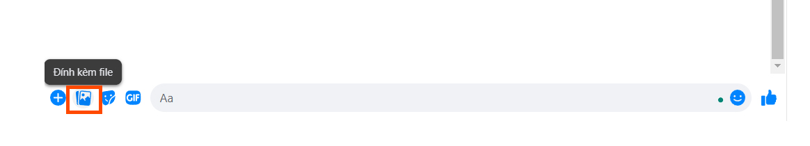 cách gửi file pdf qua messenger bằng máy tính
