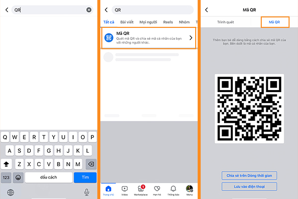 Cách lấy mã QR Facebook cá nhân