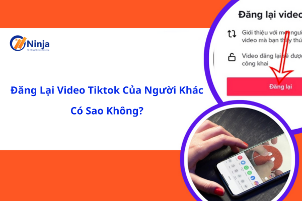 Đăng lại video tiktok của người khác có sao không