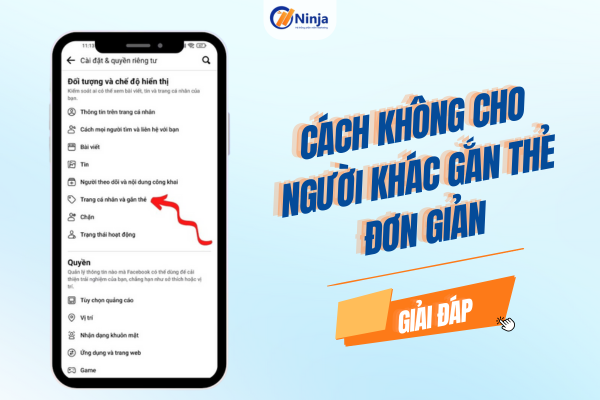 cách không cho người khác gắn thẻ