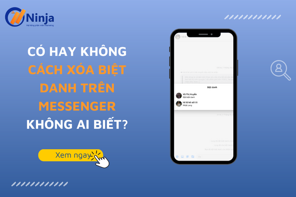 xoá biệt hiệu trên messenger