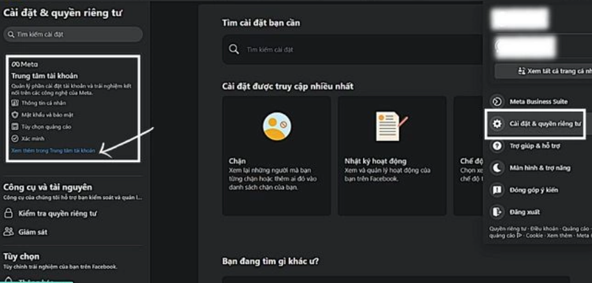 Cách add thẻ chạy quảng cáo facebook trong trung tâm tài khoản