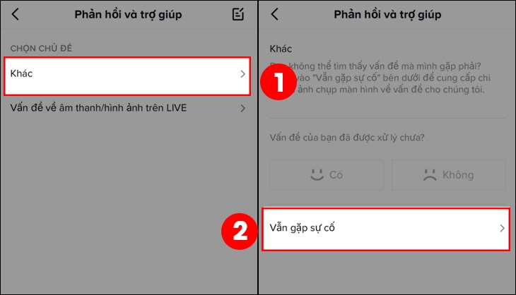 Vẫn gặp sự cố
