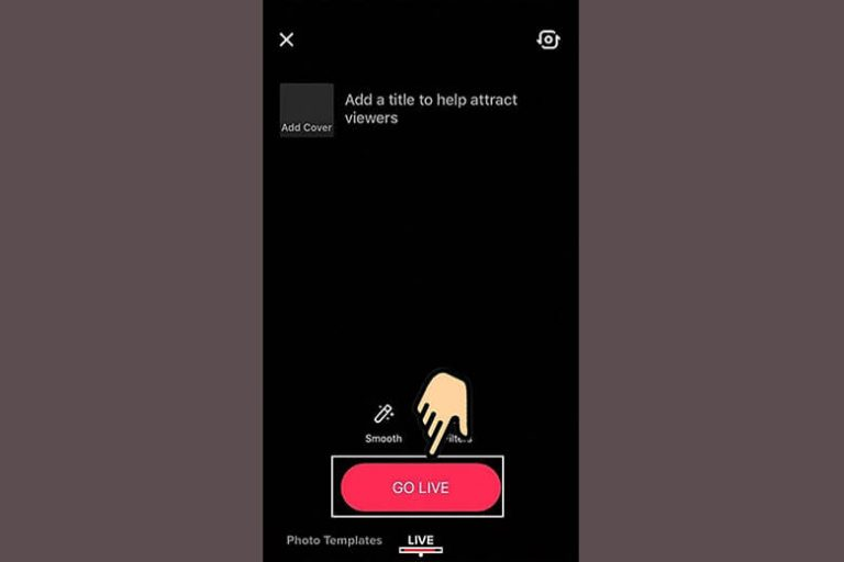 Chọn Go Live